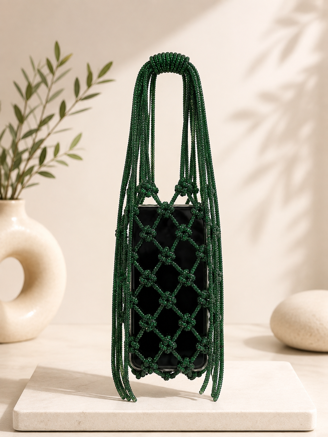 RHINE STONE MOBILE BAG