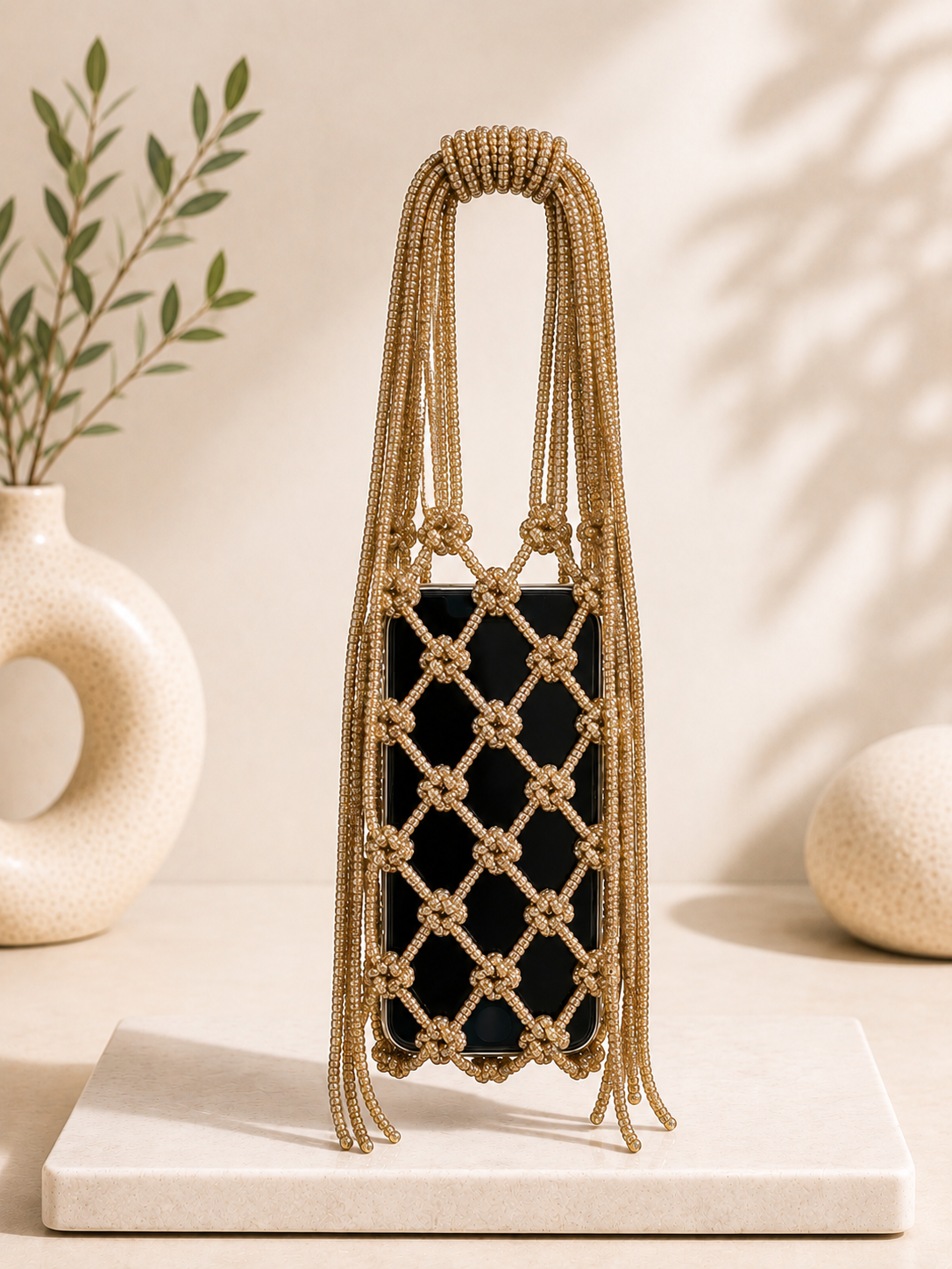 RHINE STONE MOBILE BAG