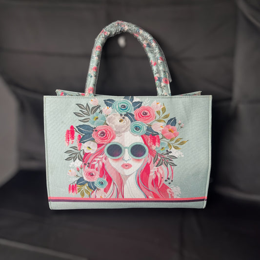 Girl Tote Bag Printed