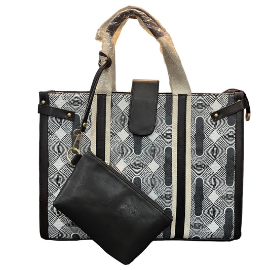 Printed canvas tote